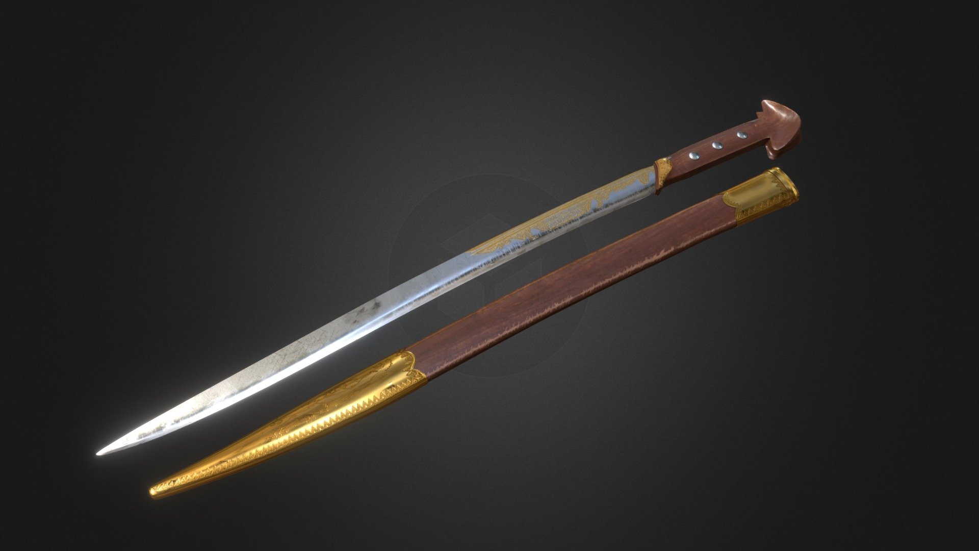 Ятаган - 3D model by persona993 [0a434a3] - Sketchfab