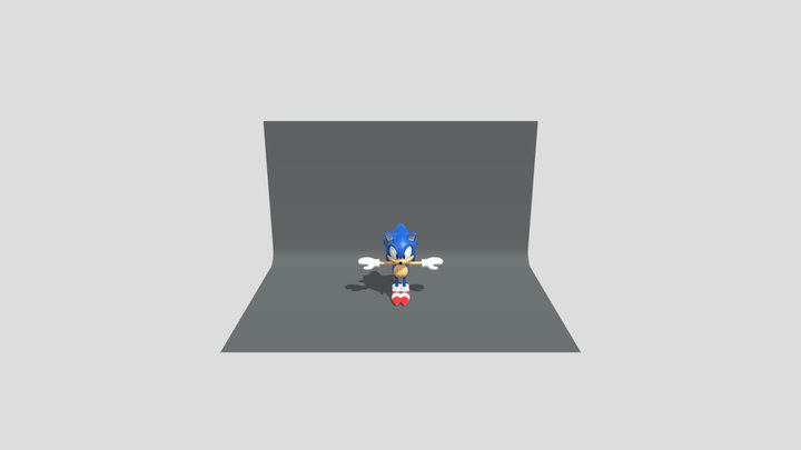 Classic Sonic US 3D Model