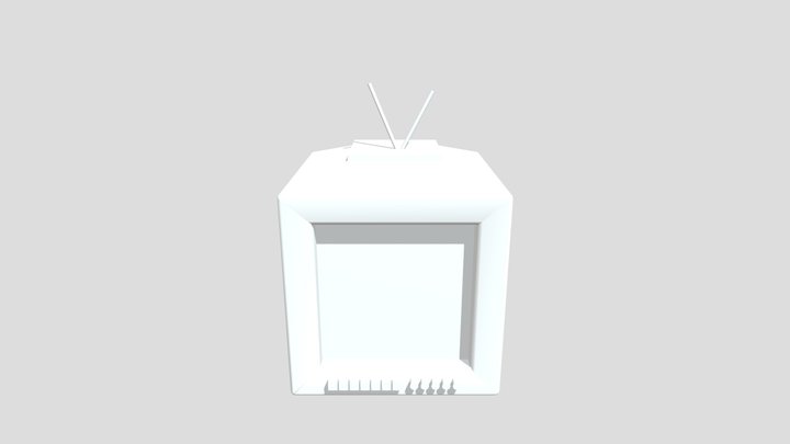 Old TV 3d object 3D Model