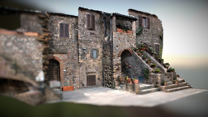 220206 Capalbio GR, Piazza Magenta 2 3D Model