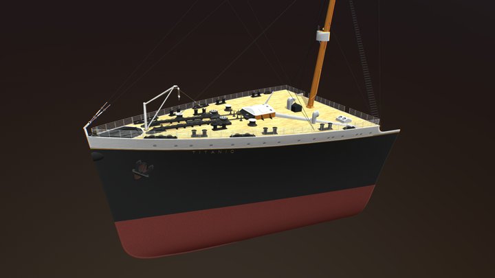 R.M.S. Titanic's bow (forecastle section) 3D Model