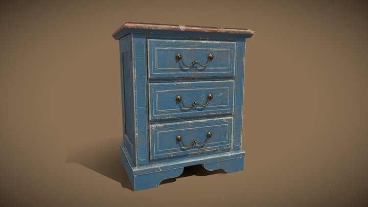 Antique Dresser 3D Model