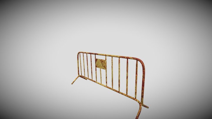 Rusty Fence 3D Model