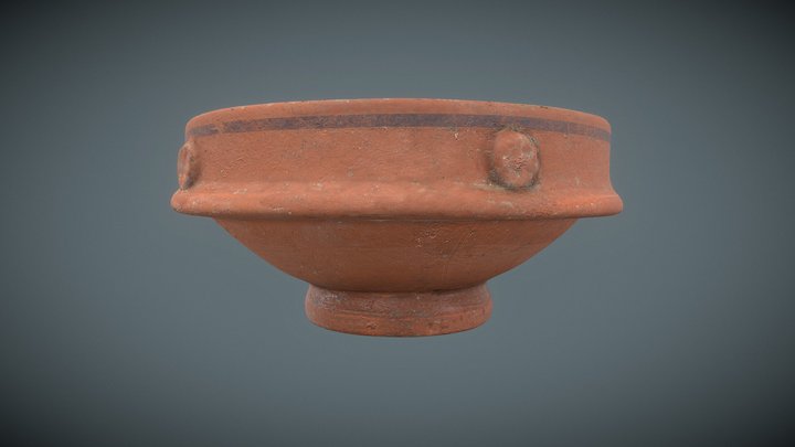 Virtual restoration of a roman-etruscan bowl 3D Model