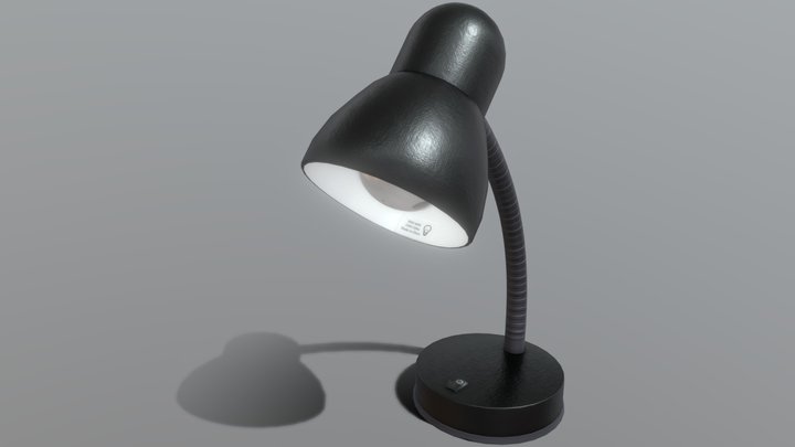 Simple table lamp 3D Model