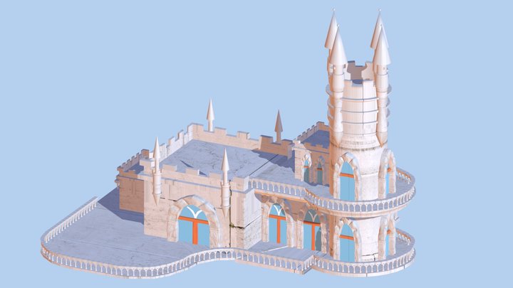 Swallo's Nest Castle/Замок Ласточкино Гнездо 3D Model