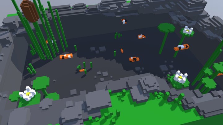Koi Pond 3D Model
