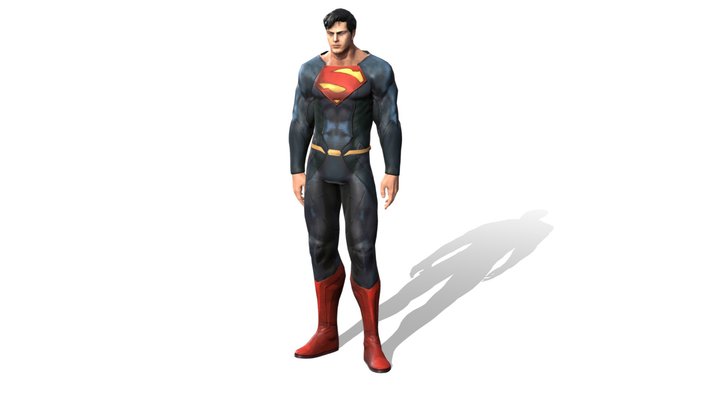 superman - Talking On A Cell Phone 3D Model