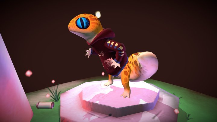 Leopard Hunter 3D Model