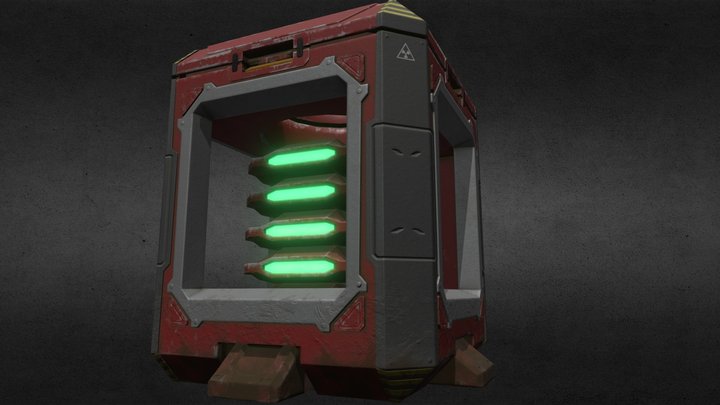 Sci-fi battery 3D Model