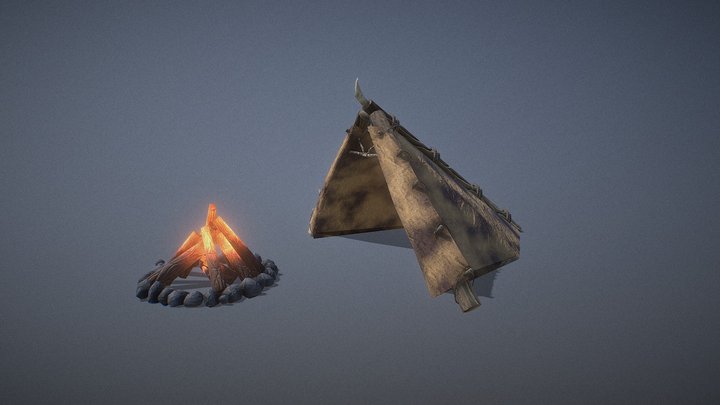Camp Fire 3D Model