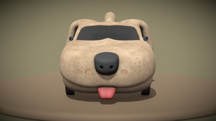 Wagon-dog 3D Model