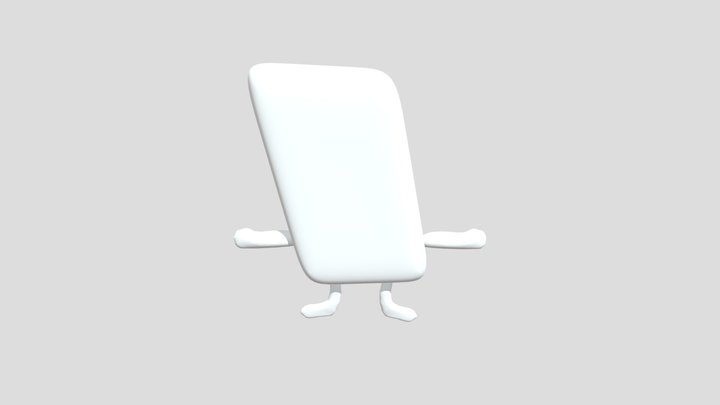 BFDI Eraser Plush 3D Model