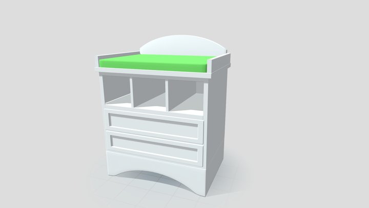 Baby Changing Table 3D Model