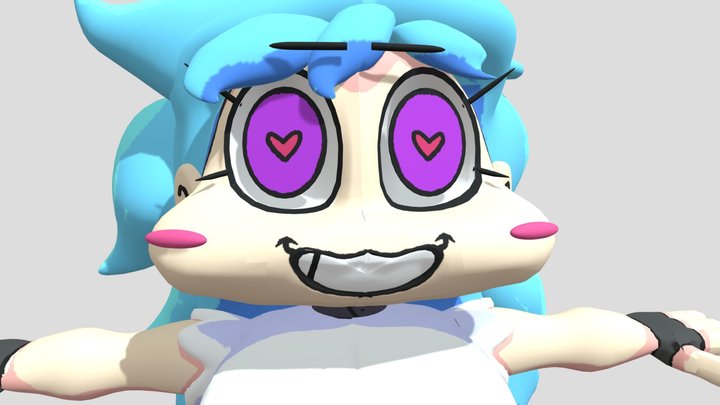SkyBlue Fnf Redesigned V1 (old) 3D Model