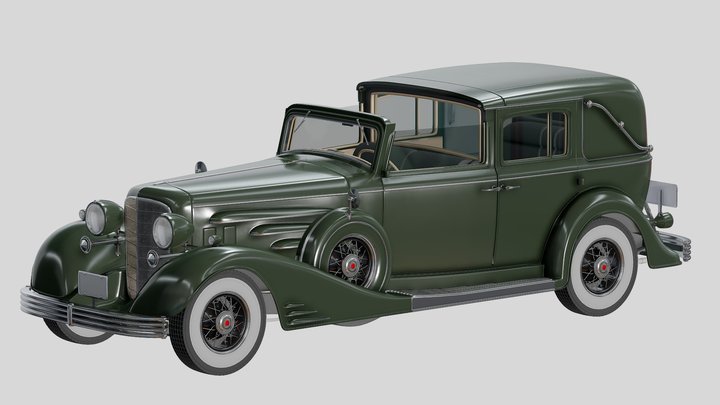 The Sixteen-Cylinder Car 3D Model