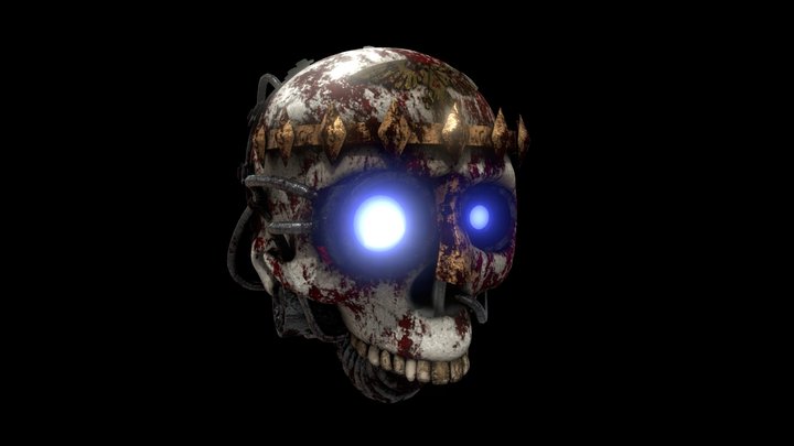 Servo-skull (Bloody) 3D Model