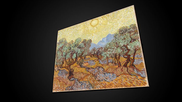 Vincent van Gogh's Olive Trees – Gratis 3D-model STL