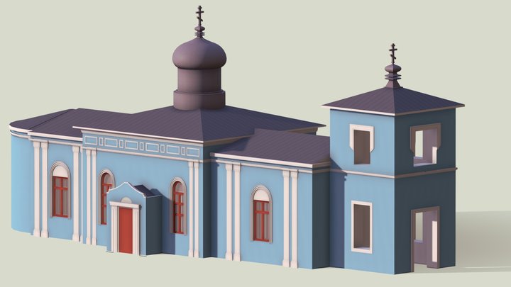 Russian Church 3D Model