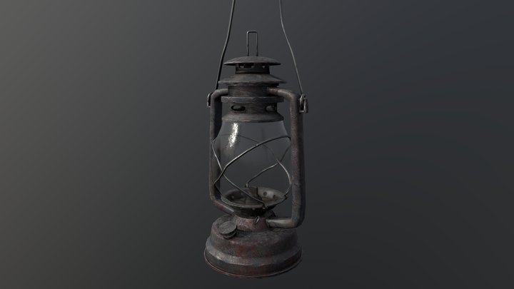 Gas Lamp 3D Model