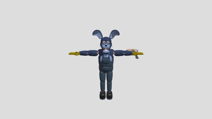 Stylized_ Bonnie_V2_VRC (1) 3D Model