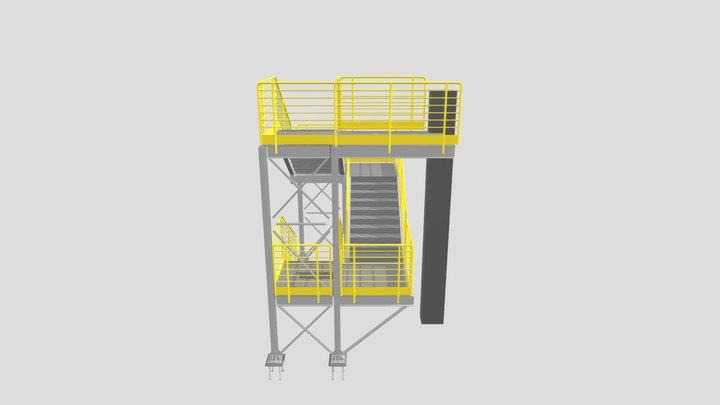 Escada emergencia 3D Model