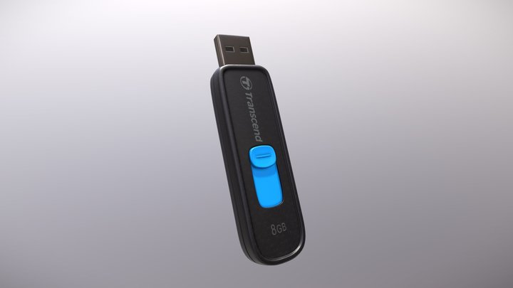 USB flash drive 3D Model