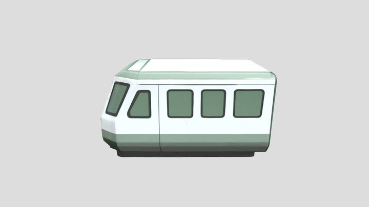 Monorail Icon 3D Model