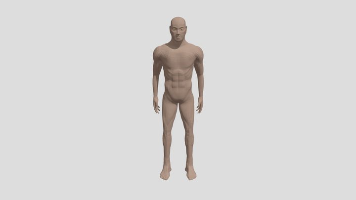 Human Model Jump 3D Model
