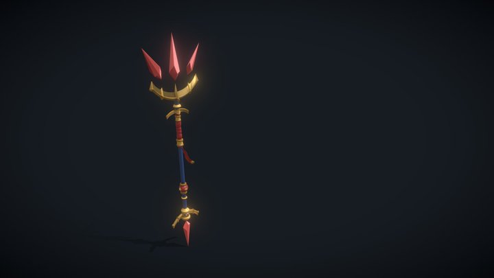 ДЗ № 6 Детализация - Посох 3D Model