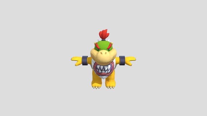 Nintendo Switch - Super Mario Party - Bowser Jr 3D Model