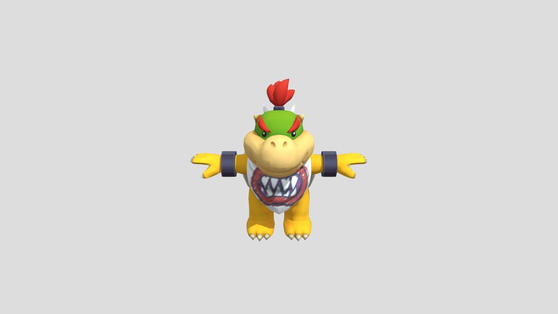 Bowser Super Mario Bros 3D Printing model 3D model 3D printable