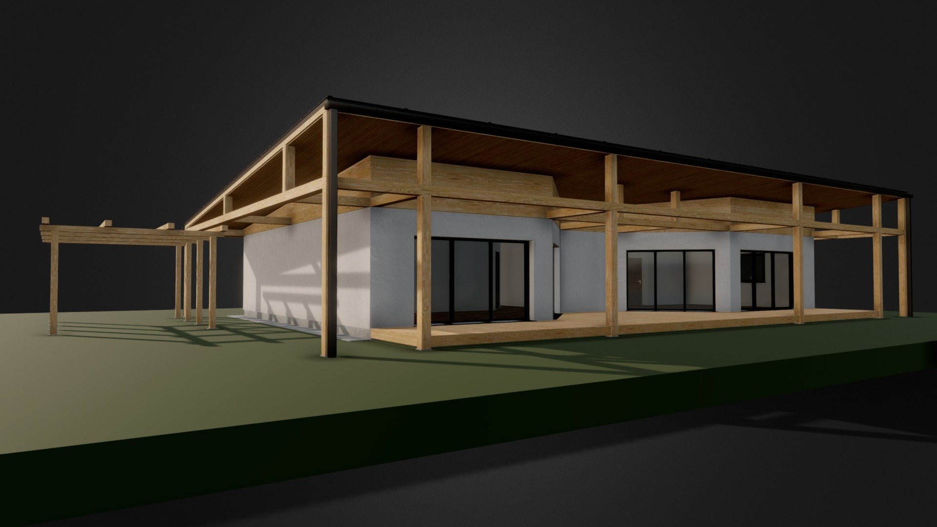 Bungalow hause — Sketchfab embed 3D viewer