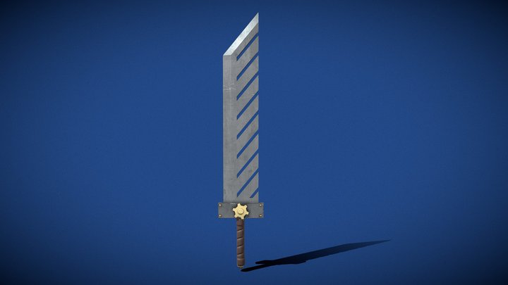 Steampunk Sword 3D Model