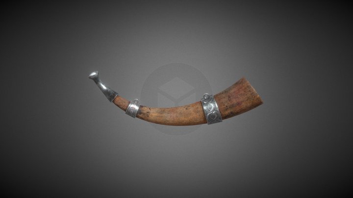 LowPoly War Horn 3D Model