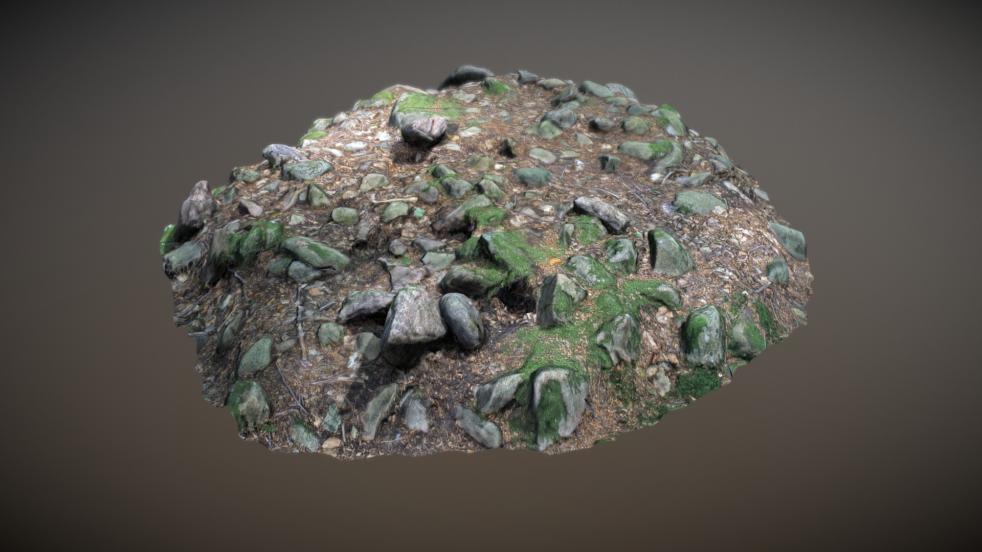 3D model Nature Stone 017 - This is a 3D model of the Nature Stone 017. The 3D model is about a pile of rocks.