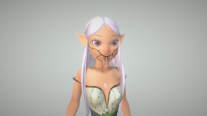 Elf Girl 3D Model