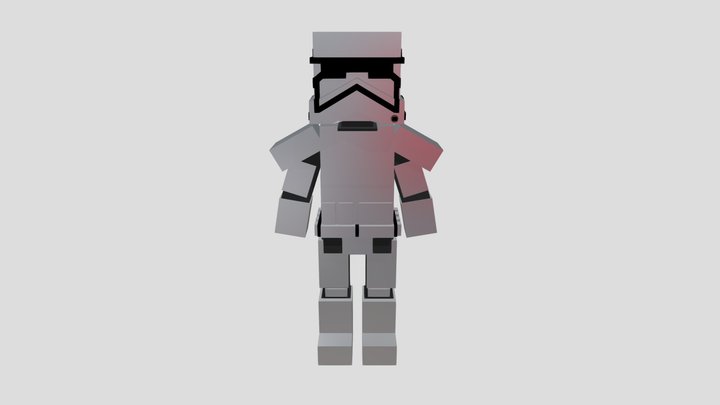 first order storm trooper mini 3D Model