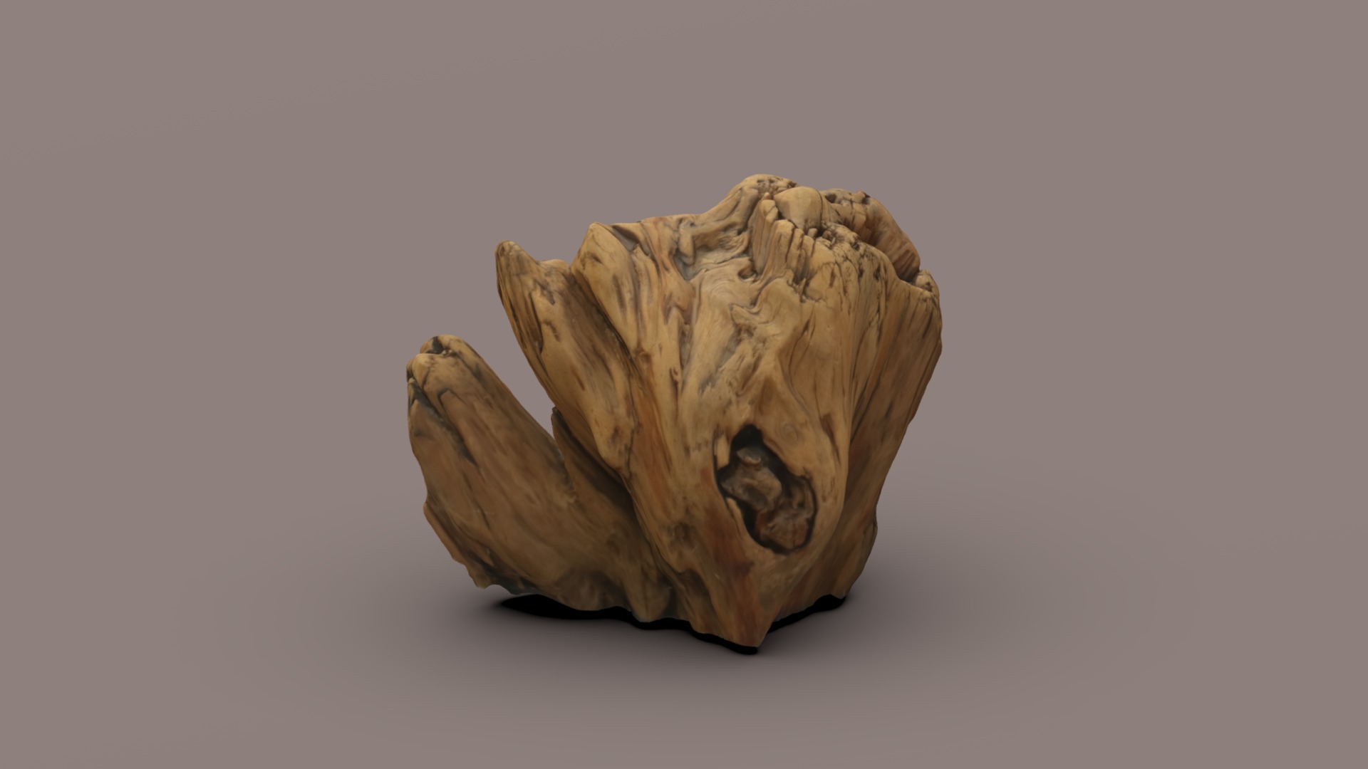 3D model Wood - This is a 3D model of the Wood. The 3D model is about a stone sculpture of a head.
