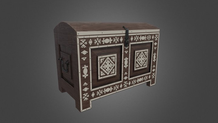 Chest Nomad lopoly 3D Model