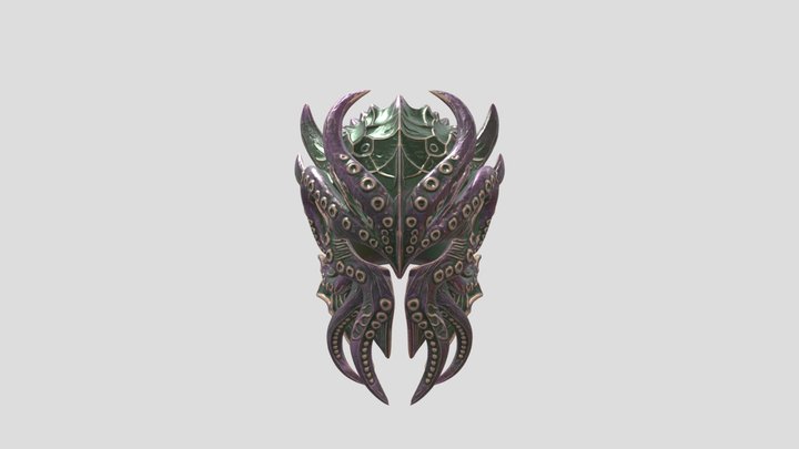 helmet004_midpoly_kraken 3D Model