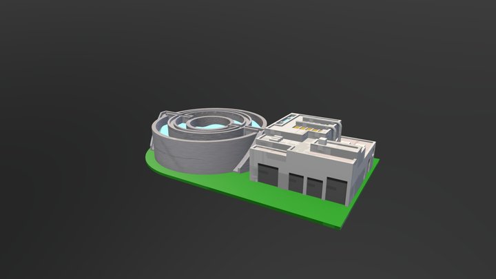 Water Treatment Plant 3D Model