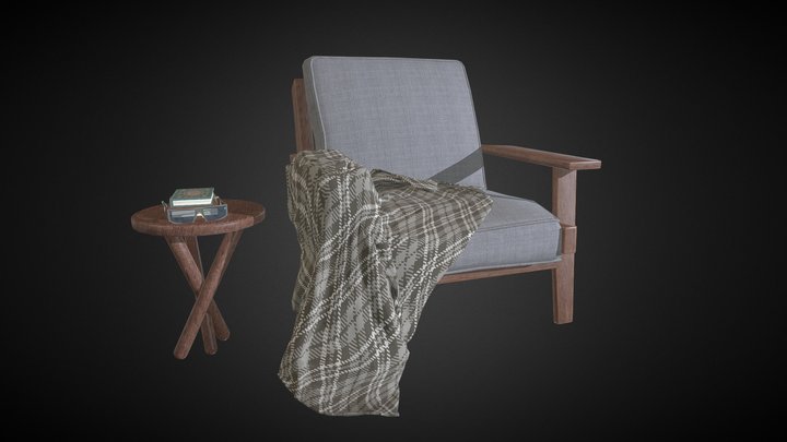 Beckett Lounge Chair 3D Model