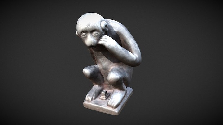 Singe du Grand Garde (Mons) 3D Model