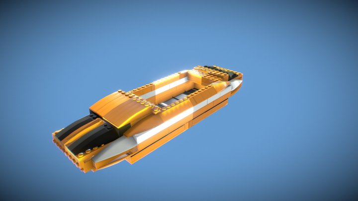 Lego Lifeboat 3D Model
