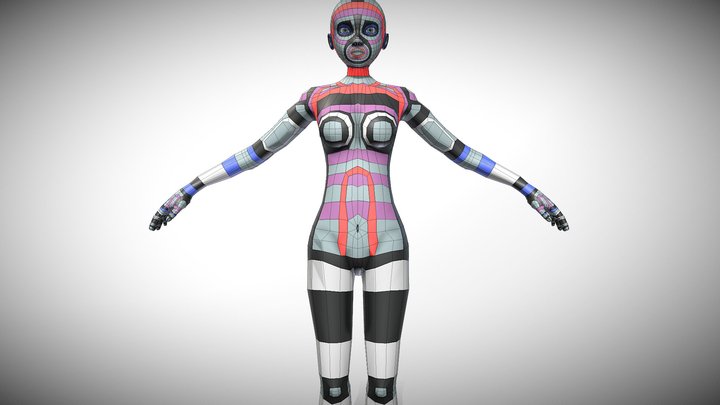 Female Body - Topology 3D Model