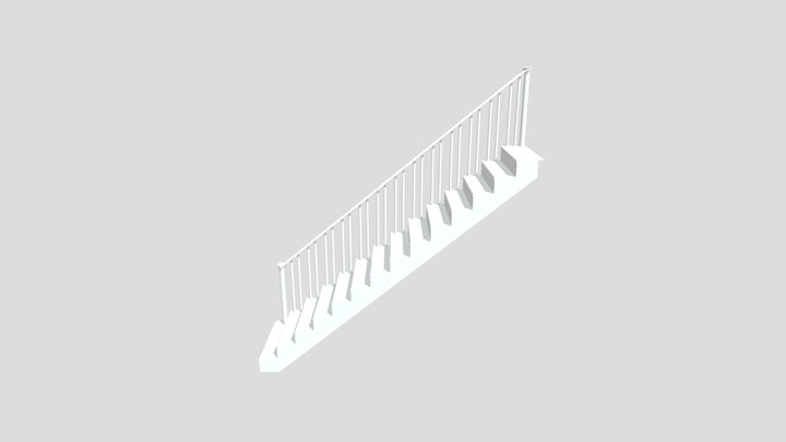 Rosewood Stairs 3D Model