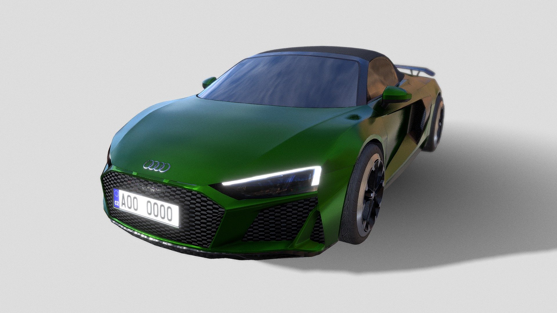 Audi R8 V10 Spyder quattro - Buy Royalty Free 3D model by Jakub (@jakub ...