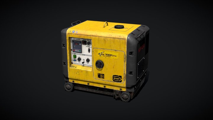 Kipor KDE 7000 STA generator – Modello 3D gratuito STL
