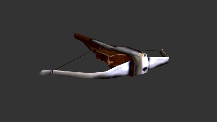 Low Poly Crossbow 3D Model